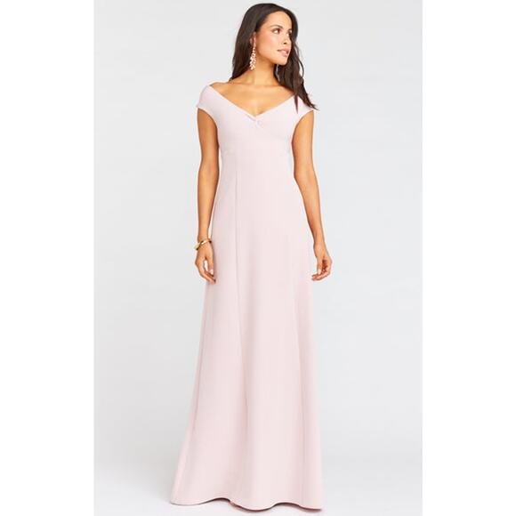Show Me Your Mumu Zurich Knot Gown in Vintage Rose Stretch Crepe XS NWT - Picture 1 of 7